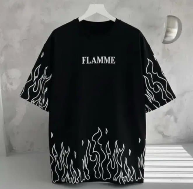 Cotton drop shoulder t shirt
